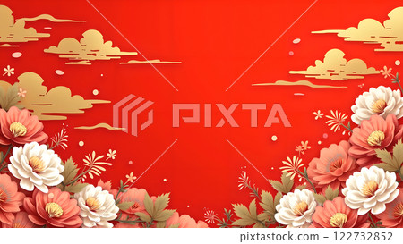 chinese new year lunar red background 122732852