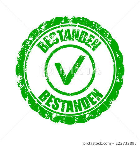 Passed rubber stamp for Germany, exam or test 122732895