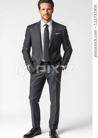 Foreign male businessman in a suit 122732956