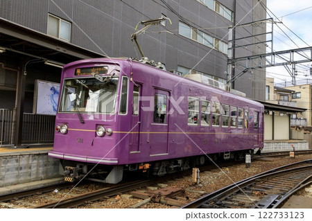 京福電鐵 501 系列列車停在西院站 122733123
