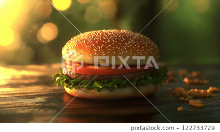 Delicious hamburger pictures 122733729