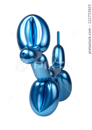 Festive balloon party dog isolated on the white background 122733925