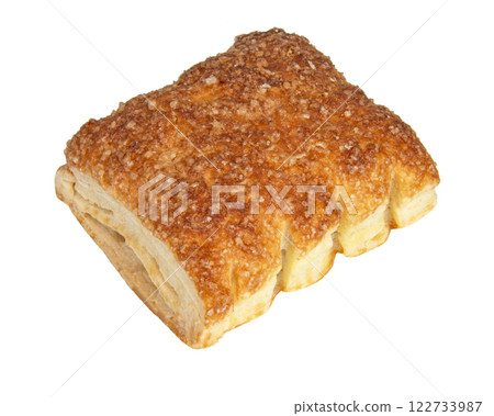 Puff pastries baked cookies isolated on the white background 122733987