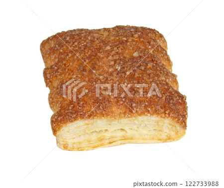 Puff pastries baked cookies isolated on the white background 122733988