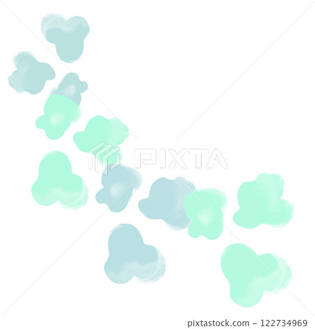 vector illustration of heart and cloud 122734969