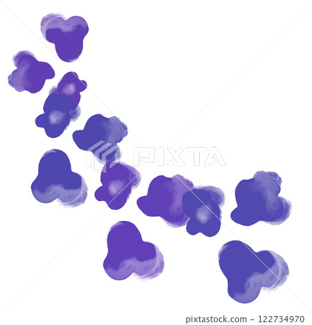 vector illustration of heart and cloud 122734970