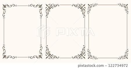 Set of vintage beautiful frames 122734972