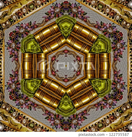Pattern for background design. Arabesque ethnic texture. Geometric stripe ornament cover photo. Repeated pattern design for Moroccan textile print. Turkish fashion for floor tiles and carpet Pattern for background design. Arabesque ethnic texture. Geometric stripe ornament cover photo. Repeated pattern design for Moroccan textile print. Turkish fashion for floor tiles and carpet 122735587