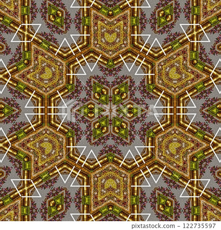 Pattern for background design. Arabesque ethnic texture. Geometric stripe ornament cover photo. Repeated pattern design for Moroccan textile print. Turkish fashion for floor tiles and carpet Pattern for background design. Arabesque ethnic texture. Geometric stripe ornament cover photo. Repeated pattern design for Moroccan textile print. Turkish fashion for floor tiles and carpet 122735597