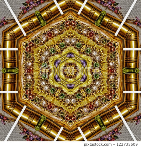 design, embroidered, paisley 122735609