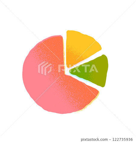 圓餅圖手繪圖示說明 圓餅圖手繪圖示說明 122735936