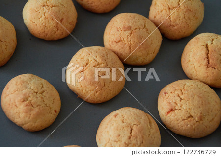 Homemade cookies baked in the oven 122736729