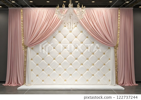 curtain, red, hanging 122737244