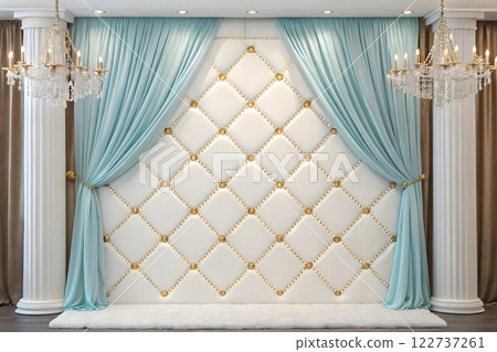 curtain, red, hanging 122737261