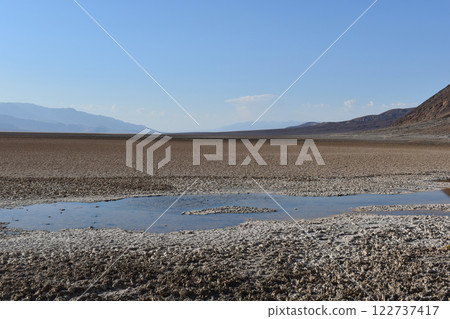 View of the Death Valley, California mountains and desert background, USA national parks landscape 122737417