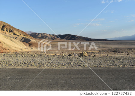 View of the Death Valley, California mountains and desert background, USA national parks landscape View of the Death Valley, California mountains and desert background, USA national parks landscape 122737422