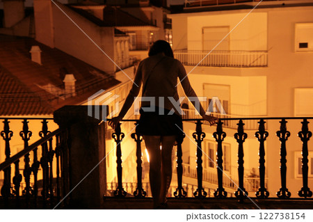 Lisbon, Portugal. View of the old city center 122738154