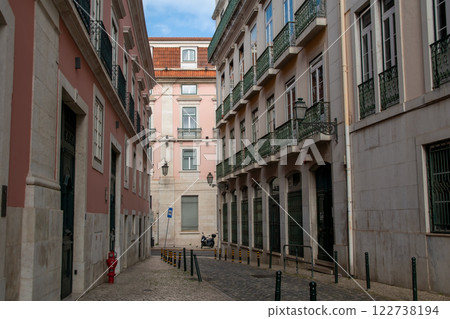 Lisbon, Portugal. View of the old city center 122738194
