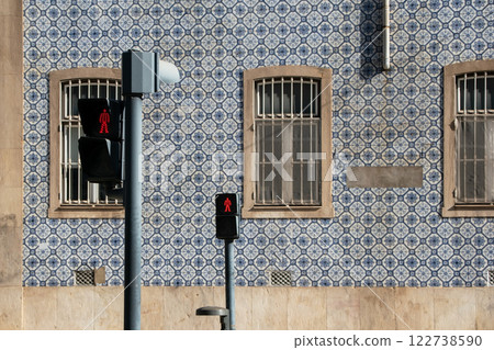 Detail of the facades of houses in Lisbon, Portugal Detail of the facades of houses in Lisbon, Portugal 122738590