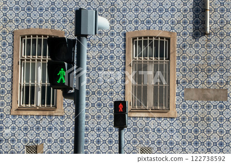 Detail of the facades of houses in Lisbon, Portugal Detail of the facades of houses in Lisbon, Portugal 122738592