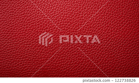 Red leather background. Closeup of eco leather texture Red leather background. Closeup of eco leather texture 122738826