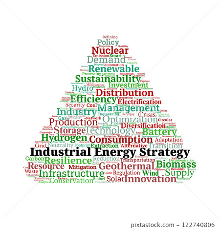 Industrial Energy Strategy Word Cloud Industrial Energy Strategy Word Cloud 122740806