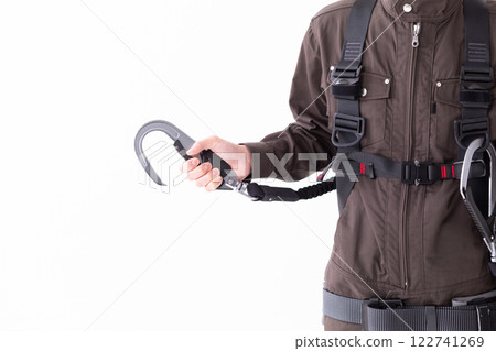 Image of wearing a construction harness (stock photo) 122741269