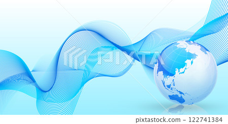 Transparent globe abstract background 122741384