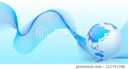 Transparent globe abstract background 122741396