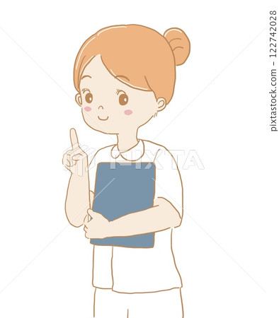 護士, 女性, 解釋, 指導 122742028
