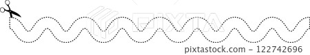 Cutting scissors geometric Cutting scissors geometric 122742696