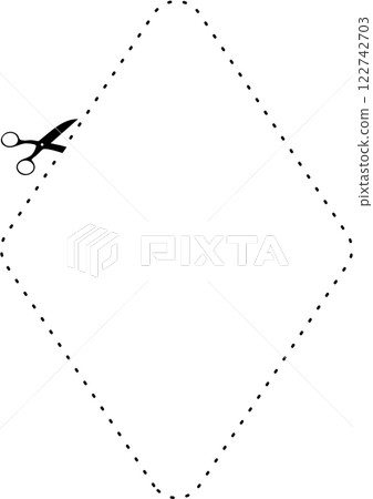 Cutting scissors geometric Cutting scissors geometric 122742703