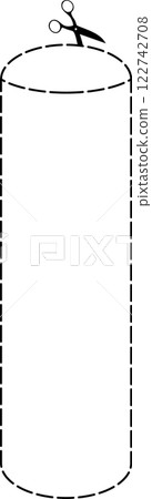 Cutting scissors geometric Cutting scissors geometric 122742708