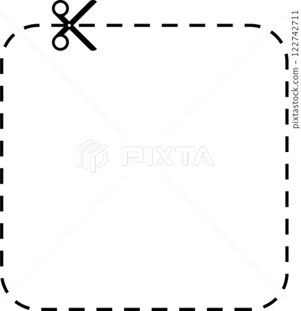 Cutting scissors geometric 122742711