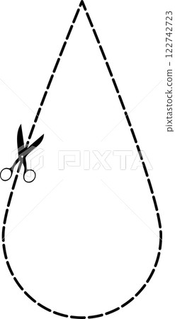 Cutting scissors geometric 122742723
