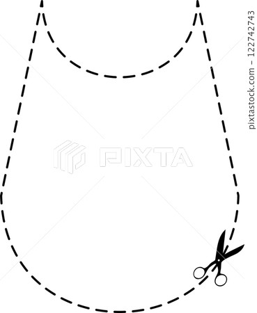 Cutting scissors geometric 122742743