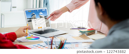 Online flight booking website provide brisk reservation system 122743882