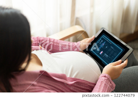Medical science technology and futuristic healthcare computer software brisk 122744079