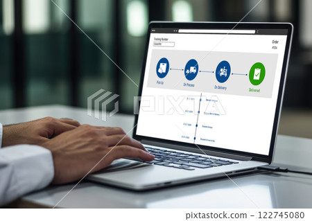 Delivery tracking system for e-commerce and brisk online business Delivery tracking system for e-commerce and brisk online business 122745080