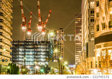 橫濱港未來的高層建築工地 122745172