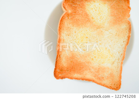 Image of handmade bread (white background) 122745208