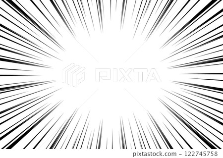 Effect lines with varying thickness and thinness Effect lines with varying thickness and thinness 122745758
