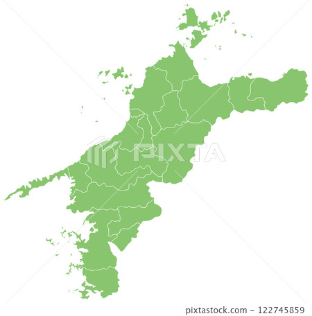 Dividable Ehime Prefecture Map 122745859