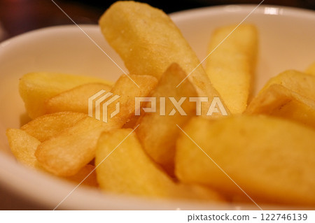 french fries on a plate french fries on a plate 122746139