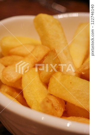 french fries on a plate 122746140