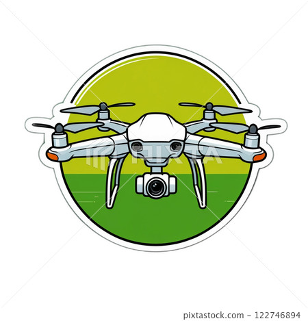 Simple drone illustration Simple drone illustration 122746894