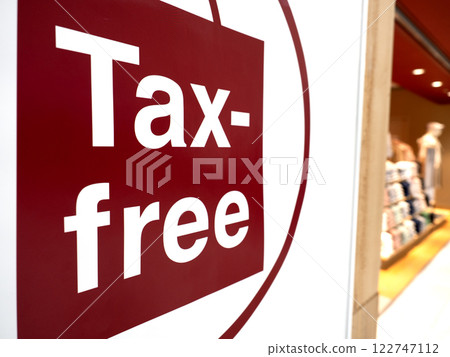 Tax free sign Tax free sign 122747112