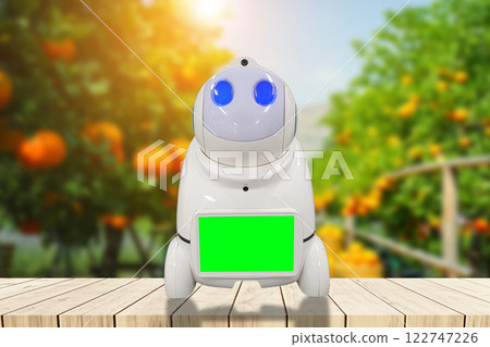 Robotic concept technology in gardening agriculture Robotic concept technology in gardening agriculture 122747226
