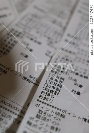 receipt supermarket supermarket consumption tax income tax annual income income social insurance tax tax office 122747473