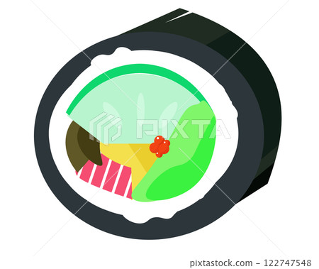 厚卷。向量插圖 122747548